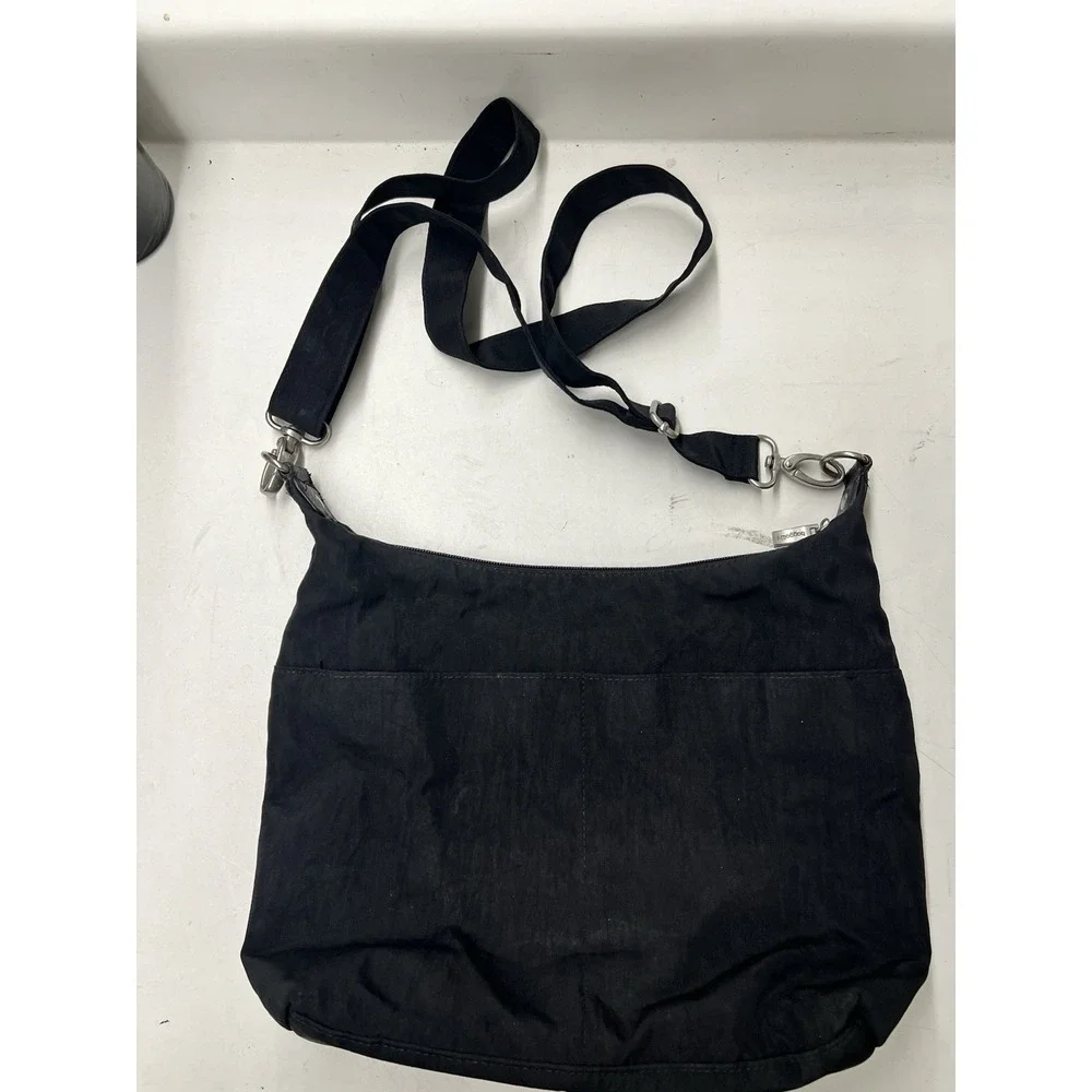 Baggallini Boulevard Laptop Tote Bag Black w/Handles/Crossbody Strap Pockets